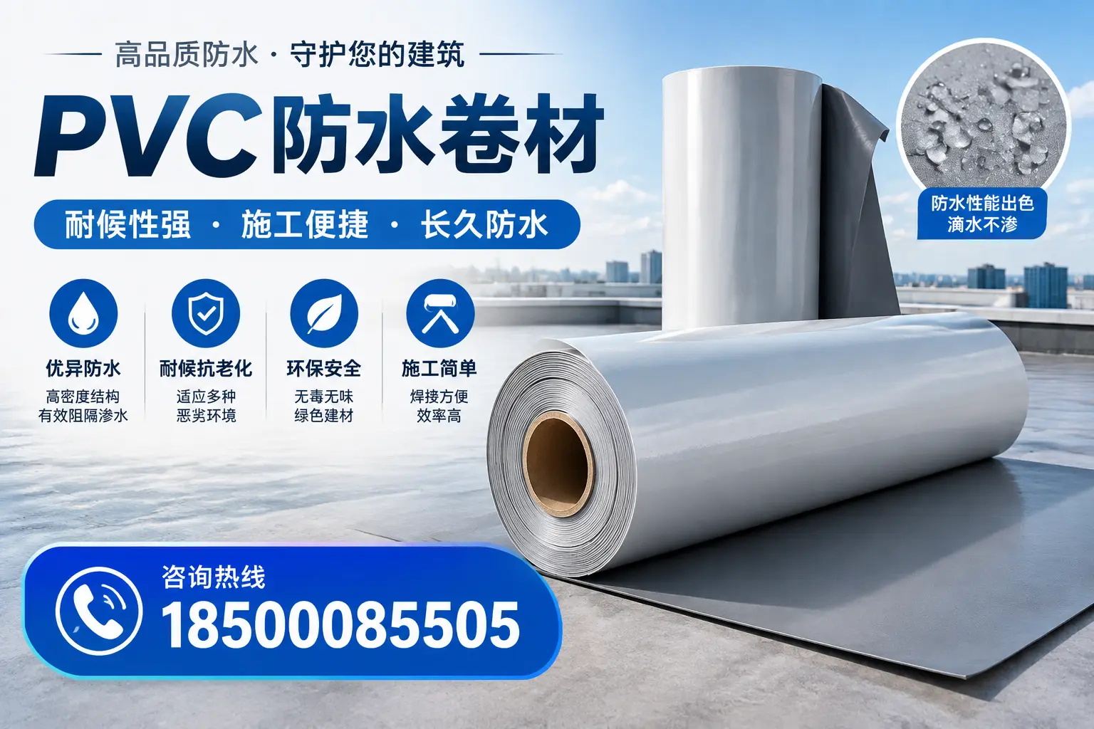 pvc防水卷材在宁波的行业应用前景分析